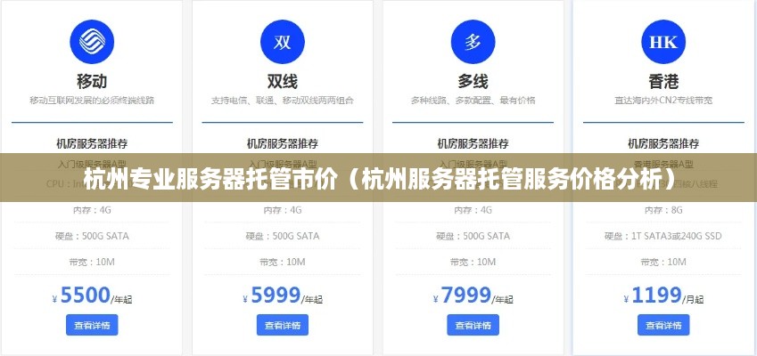 杭州专业服务器托管市价（杭州服务器托管服务价格分析）