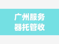 广州服务器托管收费标准（详细解析广州服务器托管价格）