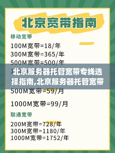 北京服务器托管宽带专线选择指南,北京服务器托管宽带专线如何申请