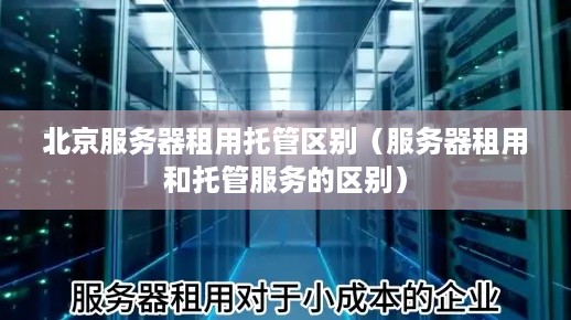 北京服务器租用托管区别（服务器租用和托管服务的区别）