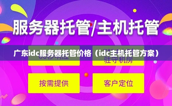 广东idc服务器托管价格（idc主机托管方案）