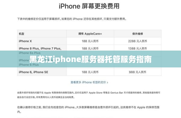 黑龙江iphone服务器托管服务指南