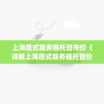 上海塔式服务器托管市价（详解上海塔式服务器托管价格）