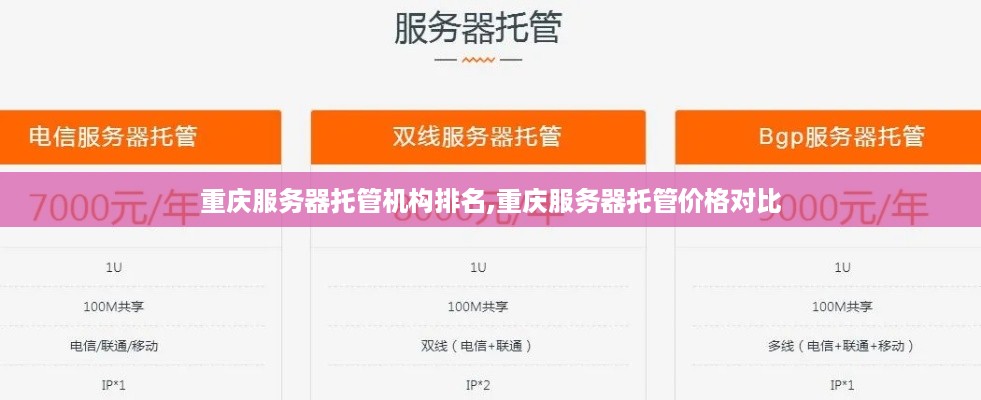 重庆服务器托管机构排名,重庆服务器托管价格对比