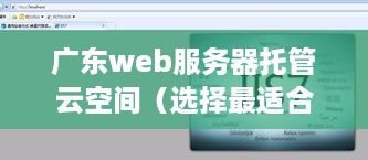 广东web服务器托管云空间（选择最适合的网站托管服务）