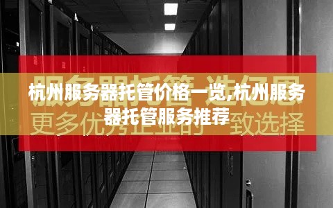 杭州服务器托管价格一览,杭州服务器托管服务推荐