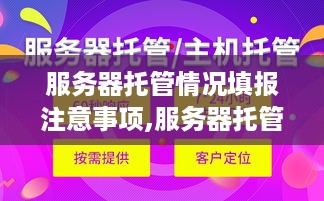 服务器托管情况填报注意事项,服务器托管信息填写指南