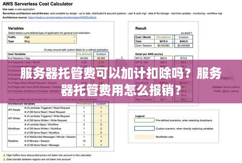 服务器托管费可以加计扣除吗？服务器托管费用怎么报销？