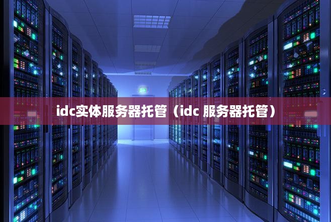 idc实体服务器托管（idc 服务器托管）