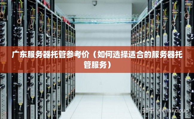 广东服务器托管参考价（如何选择适合的服务器托管服务）