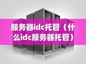 服务器idc托管（什么idc服务器托管）