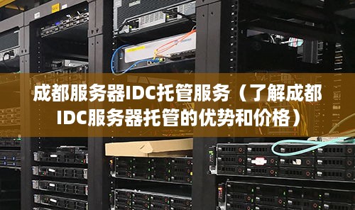 成都服务器IDC托管服务（了解成都IDC服务器托管的优势和价格）