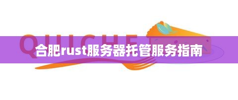 合肥rust服务器托管服务指南