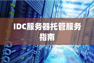 IDC服务器托管服务指南