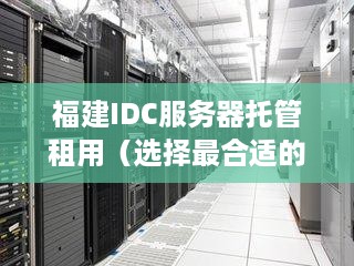 福建IDC服务器托管租用（选择最合适的服务器托管方案）