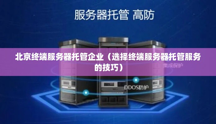 北京终端服务器托管企业（选择终端服务器托管服务的技巧）