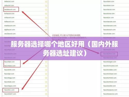 服务器选择哪个地区好用（国内外服务器选址建议）