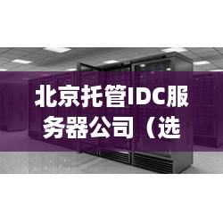 北京托管IDC服务器公司（选择最佳托管服务提供商）