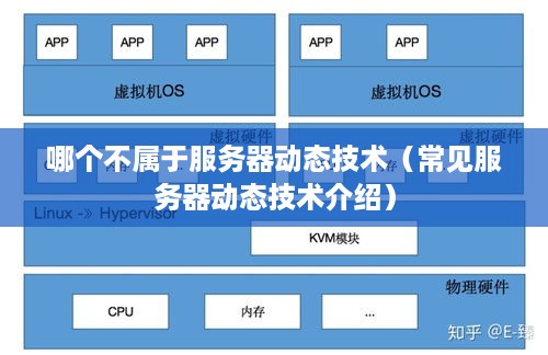 哪个不属于服务器动态技术（常见服务器动态技术介绍）