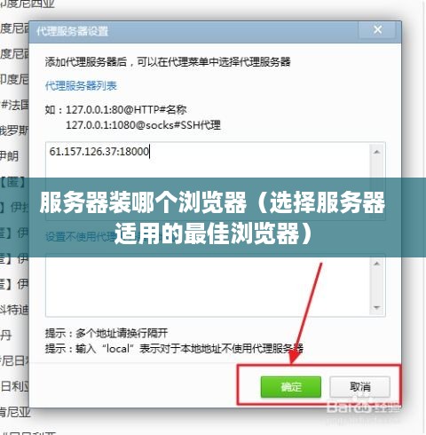 服务器装哪个浏览器（选择服务器适用的最佳浏览器）