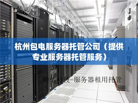 杭州包电服务器托管公司（提供专业服务器托管服务）