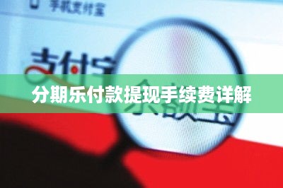 分期乐付款提现手续费详解