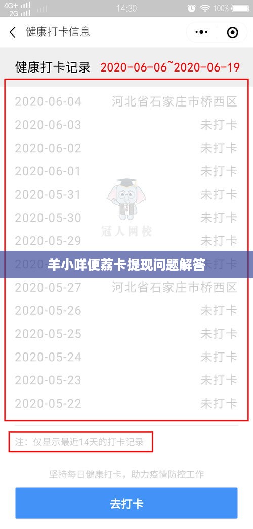 羊小咩便荔卡提现问题解答