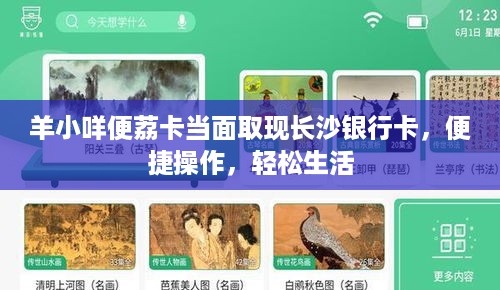 羊小咩便荔卡当面取现长沙银行卡，便捷操作，轻松生活