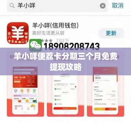 羊小咩便荔卡分期三个月免费提现攻略
