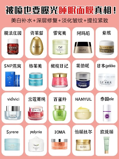 光肌睡眠面膜大揭秘，这些品牌让你一夜变美！