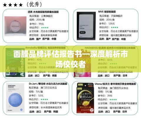 面膜品牌评估报告书—深度解析市场佼佼者
