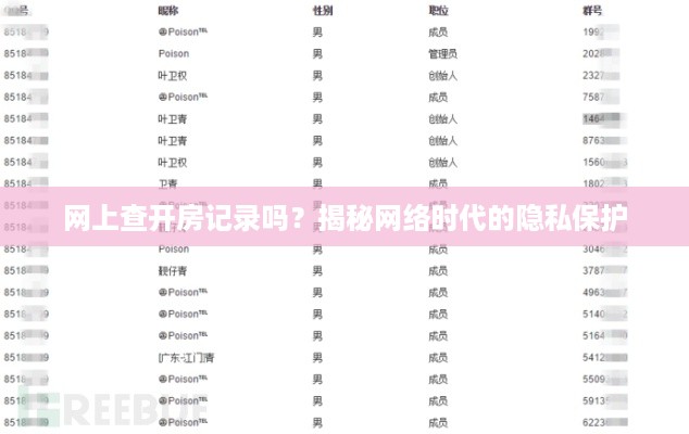网上查开房记录吗？揭秘网络时代的隐私保护