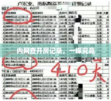内网查开房记录，一探究竟