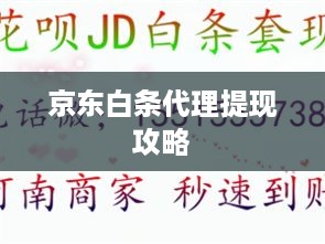 京东白条代理提现攻略