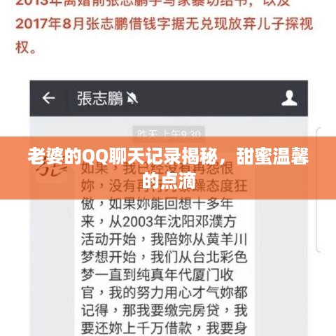 老婆的QQ聊天记录揭秘，甜蜜温馨的点滴