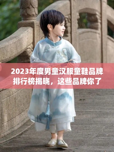 2023年度男童汉服童鞋品牌排行榜揭晓，这些品牌你了解吗？