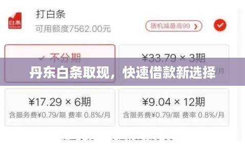 丹东白条取现，快速借款新选择
