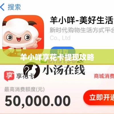 羊小咩享花卡提现攻略