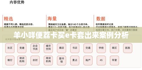 羊小咩便荔卡买e卡套出来案例分析