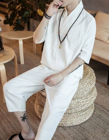 夏季汉服短袖男款推荐，穿出古风韵味，清凉一夏！