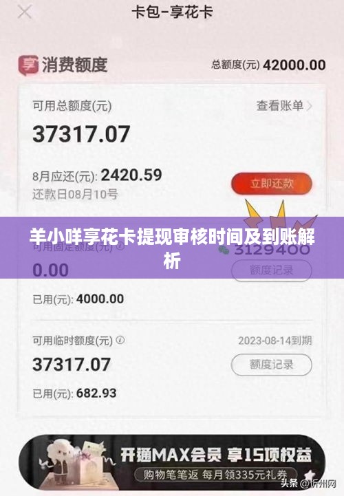 羊小咩享花卡提现审核时间及到账解析