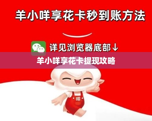 羊小咩享花卡提现攻略