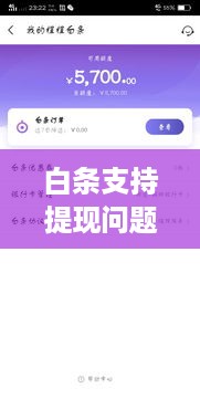 白条支持提现问题解答
