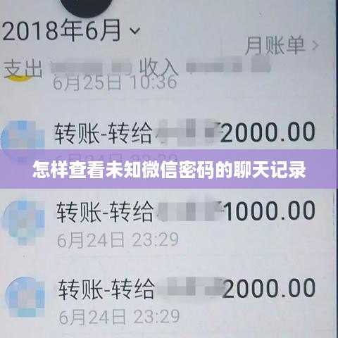 怎样查看未知微信密码的聊天记录