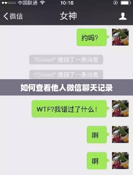 如何查看他人微信聊天记录