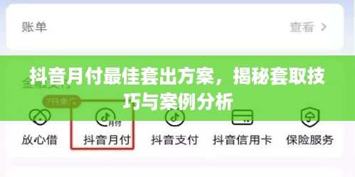 抖音月付最佳套出方案，揭秘套取技巧与案例分析