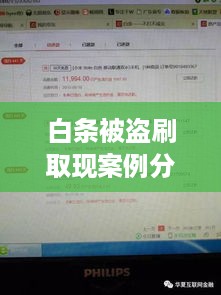 白条被盗刷取现案例分析
白条被盗刷取现风险与应对策略