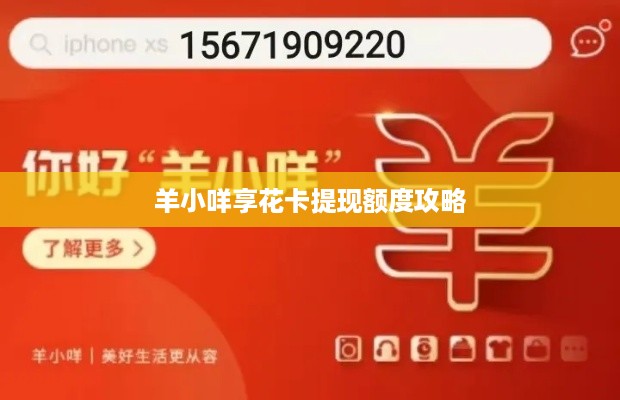 羊小咩享花卡提现额度攻略