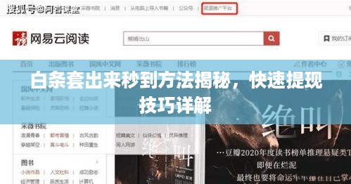 白条套出来秒到方法揭秘，快速提现技巧详解