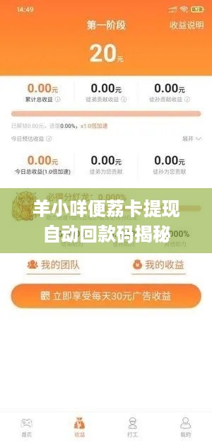 羊小咩便荔卡提现自动回款码揭秘